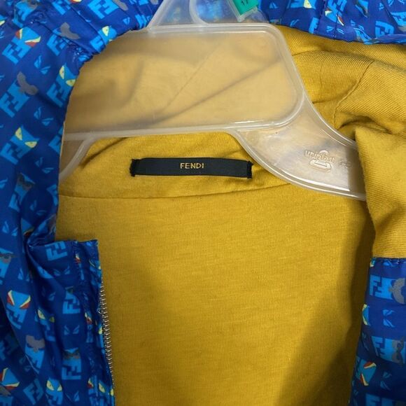 FENDI Monster Eyes Full Zip Windbreaker Jacket Size 50 - Picture 2 of 10